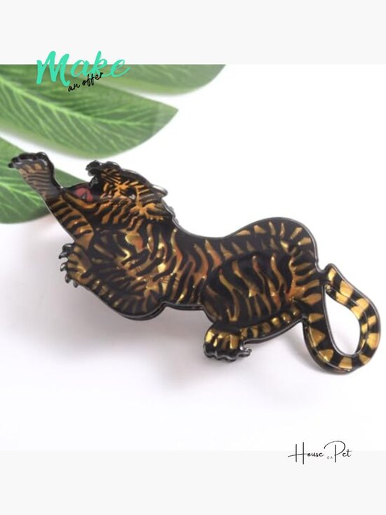 Acrylic Tiger Claw Hair Clip for Women, Funny Animal Barrettes main image 6